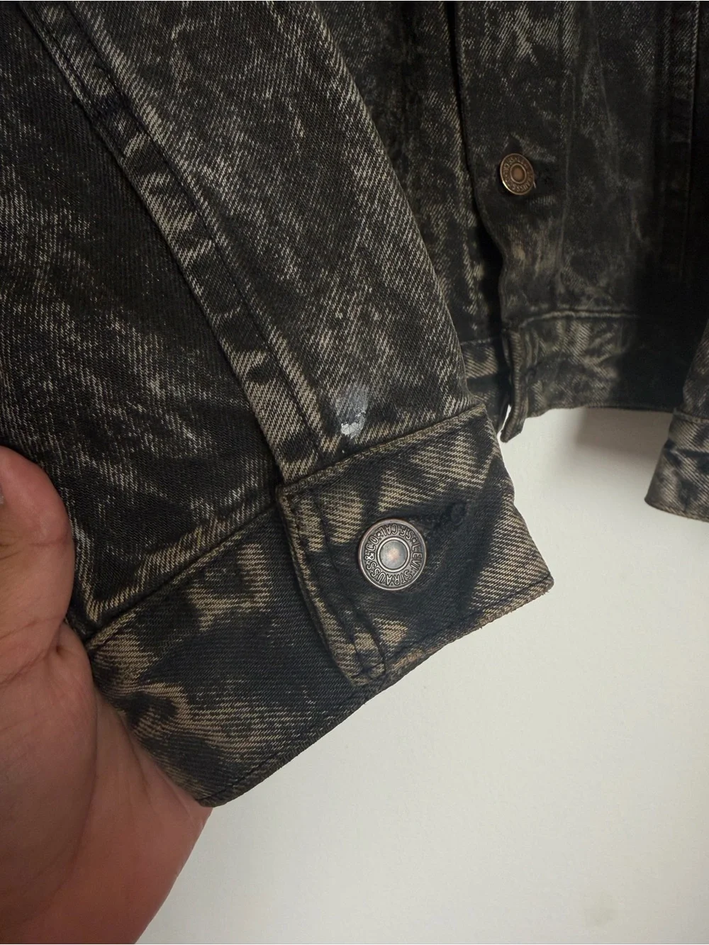 Levis Strauss Vintage Denim Jean Jacket Washed Black 70507 0253 Medium Button Up
